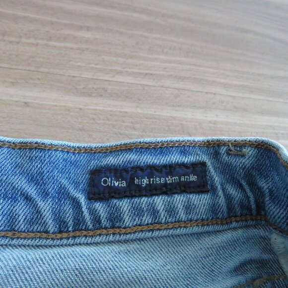 CITIZENS OF HUMANITY Olivia High Rise Slim Ankle Denim Jeans in Moments Size 26 - Picture 14 of 15